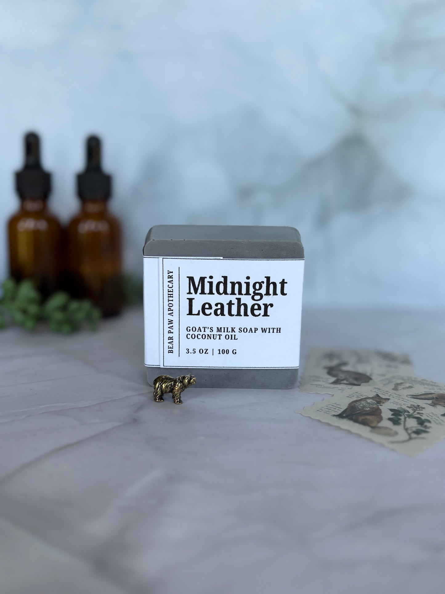 Midnight Leather | Goat's Milk Soap Bar