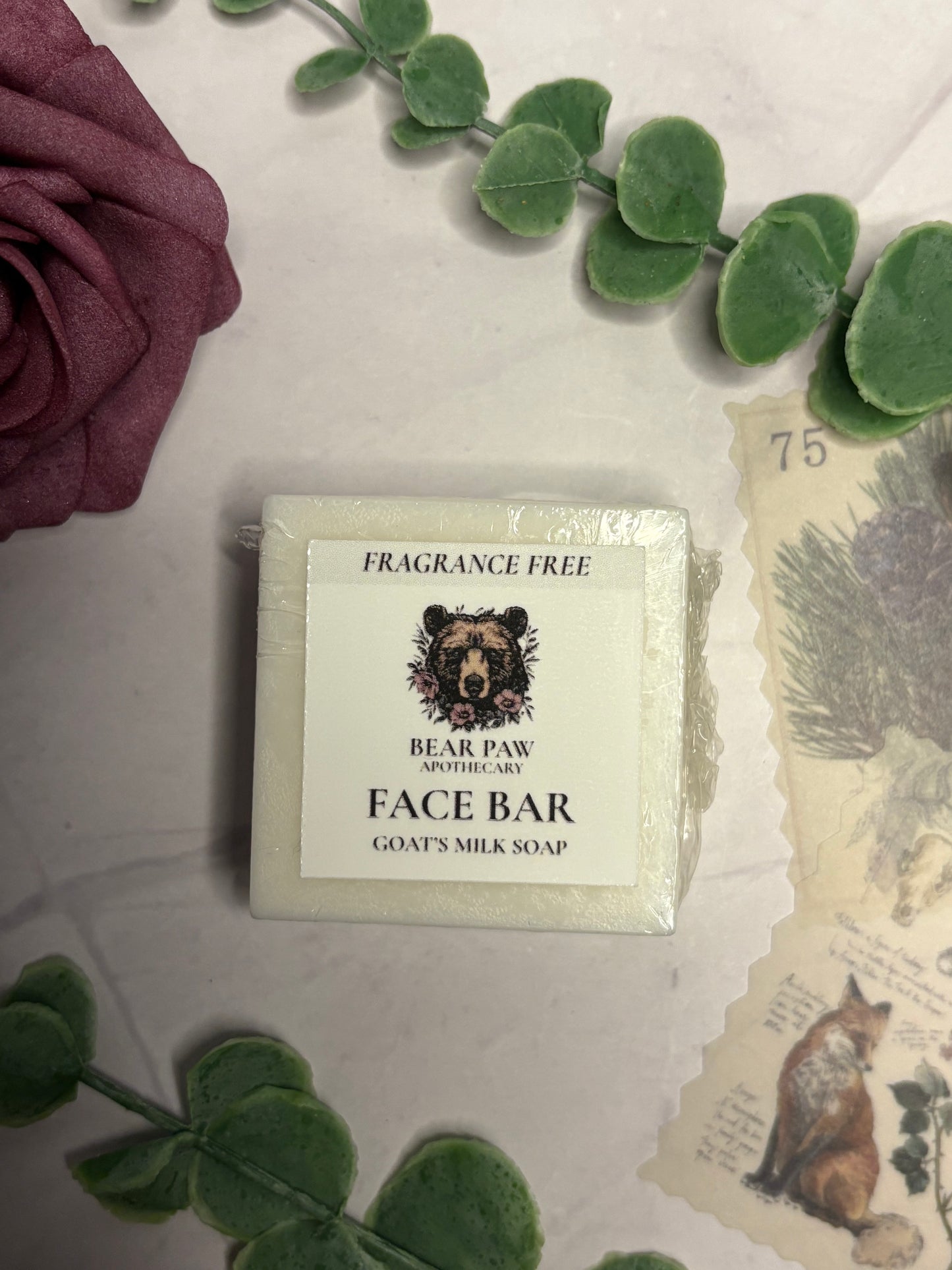 Face Bar | Goat's Milk | Nourishing, Hydrating, Soothing, Gentle