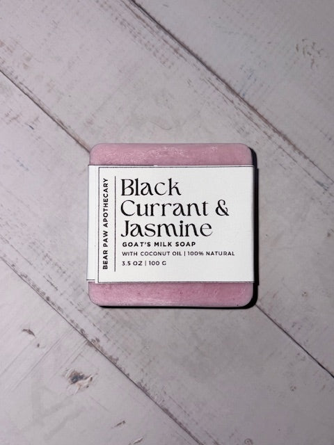 Black Currant & Jasmine | Goat's Milk Soap Bar | Moisturizing