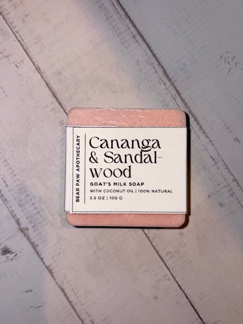Cananga & Sandalwood | Goat's Milk Soap Bar | Moisturizing