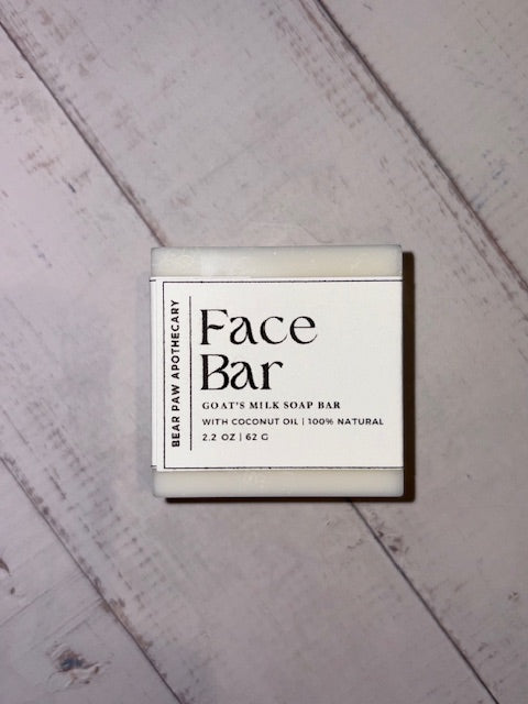Face Bar | Goat's Milk | Nourishing, Hydrating, Soothing, Gentle