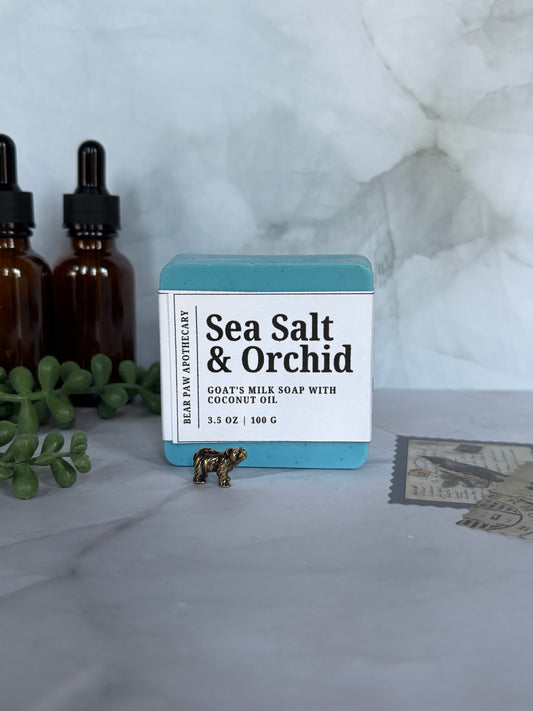 Sea Salt & Orchid | Goat's Milk Soap Bar | Moisturizing