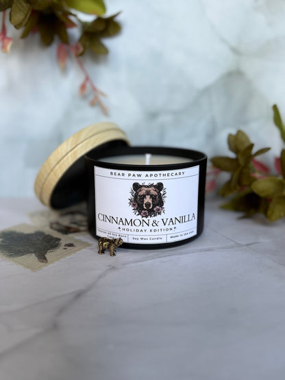 Cinnamon & Vanilla | Holiday Edition | Soy Candle