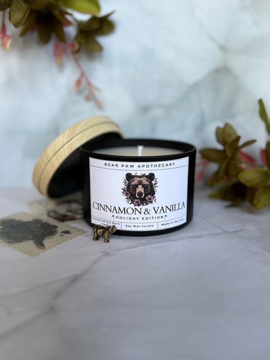 Cinnamon & Vanilla | Holiday Edition | Soy Candle