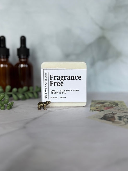 Fragrance Free | Goat's Milk Soap Bar | Moisturizing