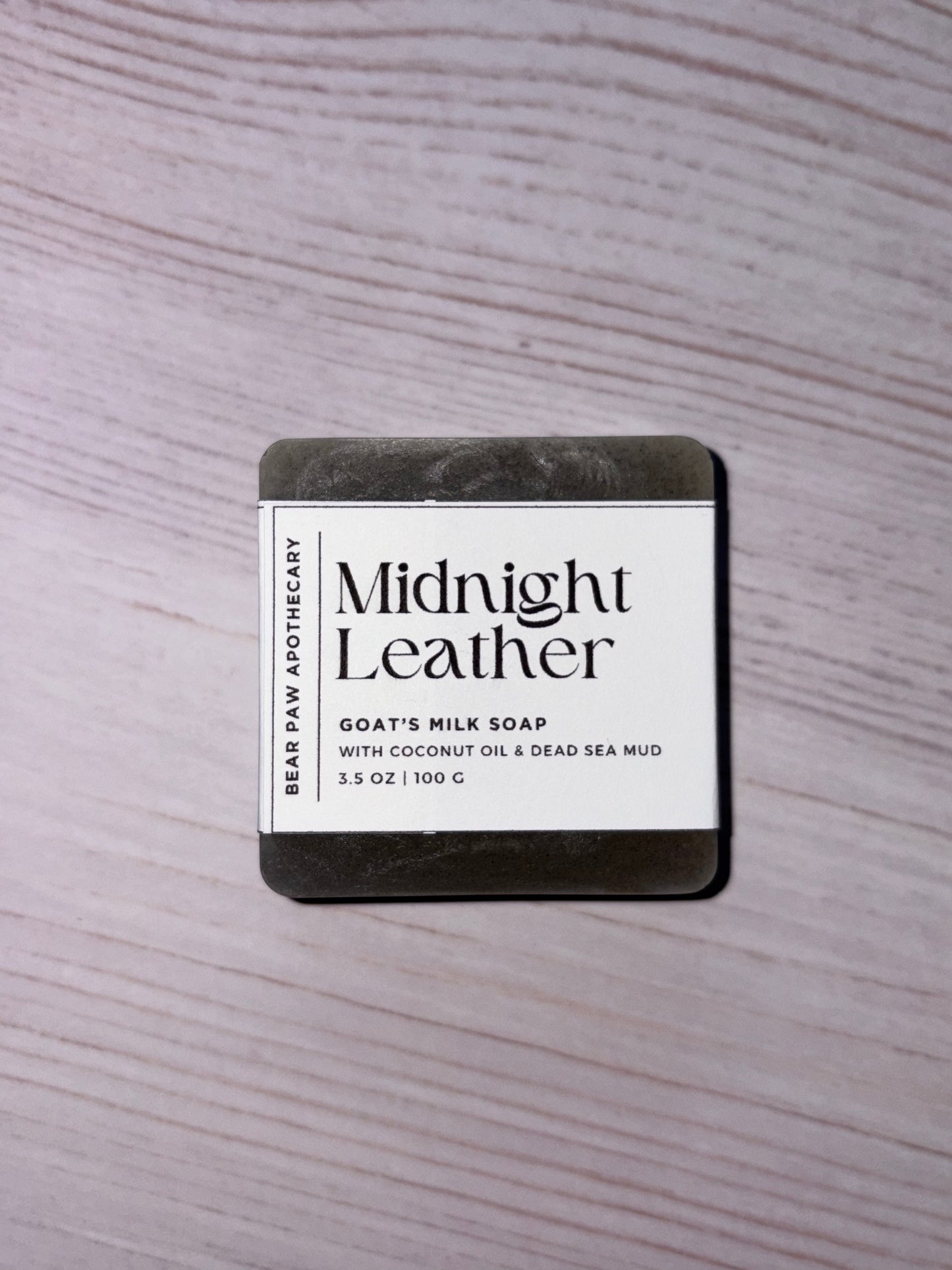 Midnight Leather | Goat's Milk Soap Bar