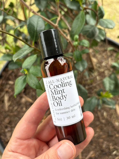 Cooling Mint Body Oil | After Sun Care | Refreshing for Summer Skin