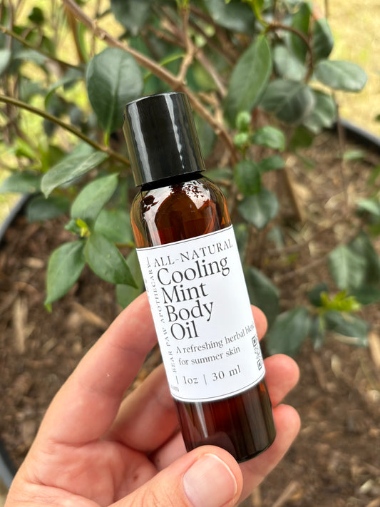 Cooling Mint Body Oil | After Sun Care | Refreshing for Summer Skin