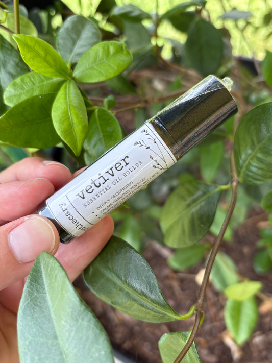Vetiver | Essential Oil Roller | Mental Clarity, Concentration, Overall Well-Being