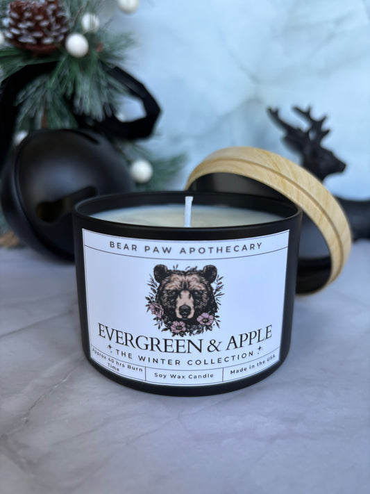 Evergreen & Apple | Holiday Edition | Soy Candle