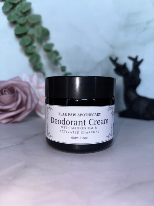 Deodorant Cream | Magnesium & Activated Charcoal